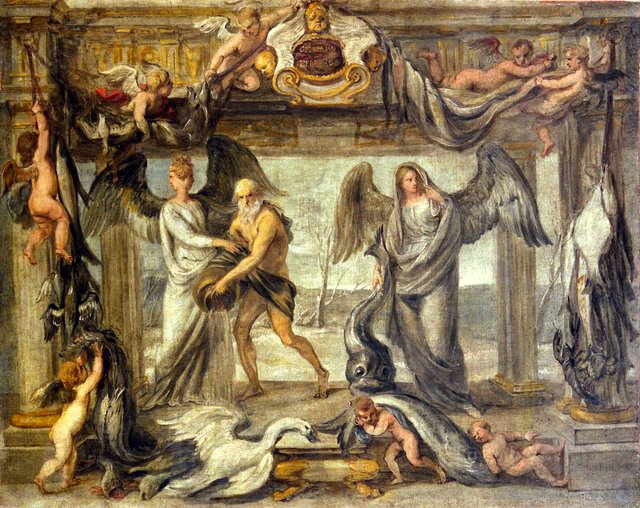 De maanden januari en februari by Jan van den Hoecke