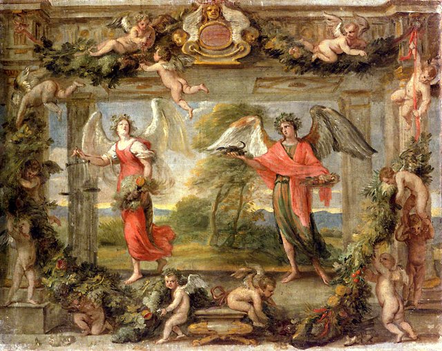 De maanden september en oktober by Jan van den Hoecke