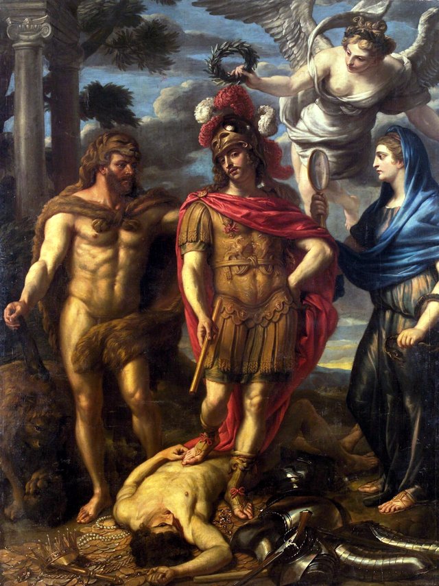 Virtue Overcoming Avarice by Jan van den Hoecke