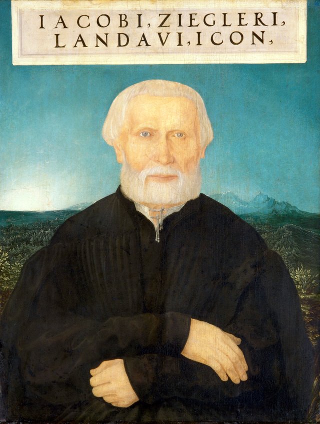 The Humanist Jacob Ziegler (1470/1471-1549) by Wolf Huber