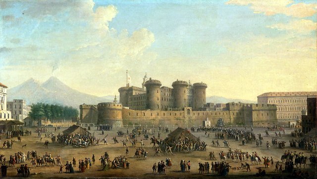 Largo di Castello in Neapel by Antonio Joli