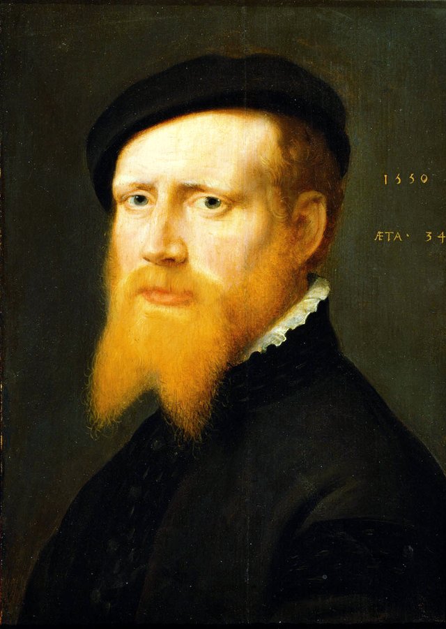 Portrait of a 34-year-old man by Willem Key