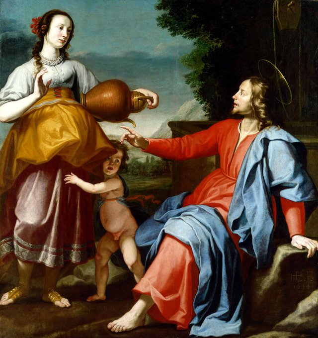 Christ and the Woman of Samaria by Lorenzo Lippi