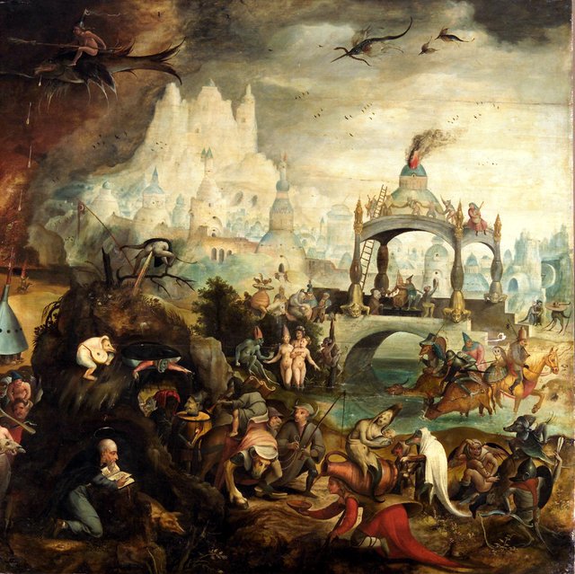 De verzoeking van de H. Antonius by Jan Mandijn