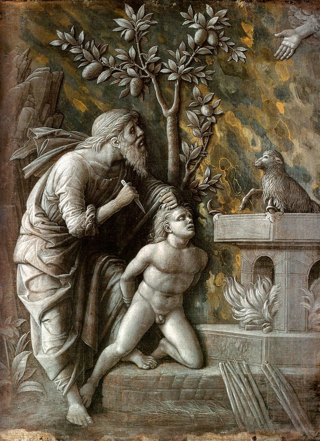Sacrifice of Isaac by Andrea Mantegna