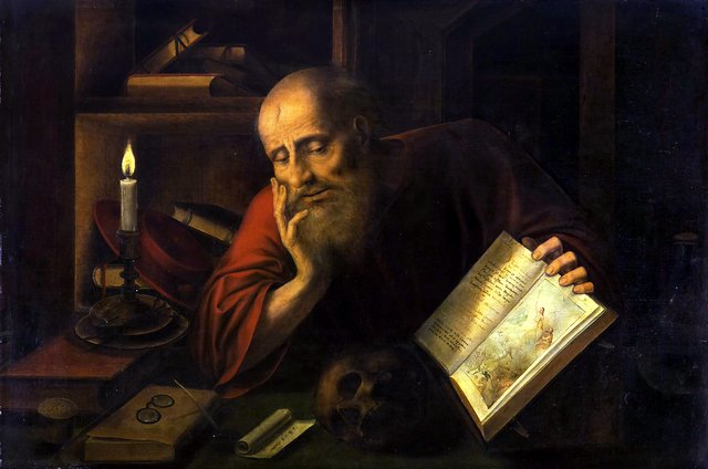 Saint Jerome by Jan Matsys