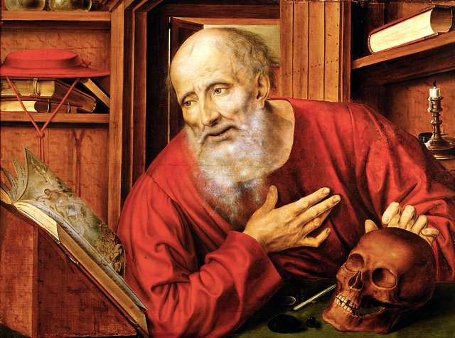 Saint Jerome in his cell by Jan Matsys