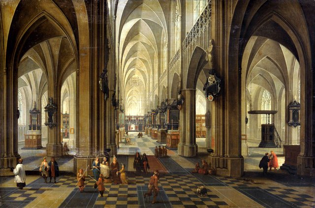 Innenansicht der Kathedrale Nôtre Dame zu Antwerpen by Pieter Neefs the Younger