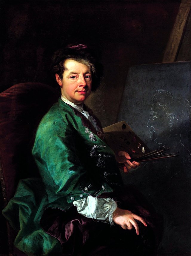Self-portrait by Johann Gottfried Auerbach