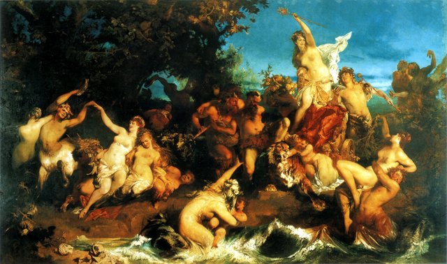 Bacchus and Ariadne by Hans Makart