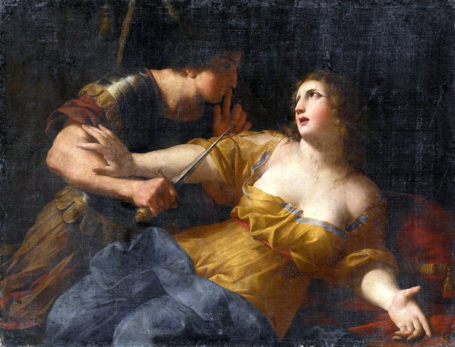 Tarquin and Lucretia by Giovanni Francesco Romanelli