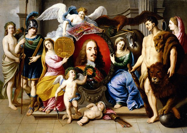 Allegory on Archduke Leopold Wilhelm (1614-1662) by Jan van den Hoecke