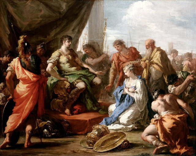 Enthaltsamkeit des Scipio by Giovanni Antonio Pellegrini