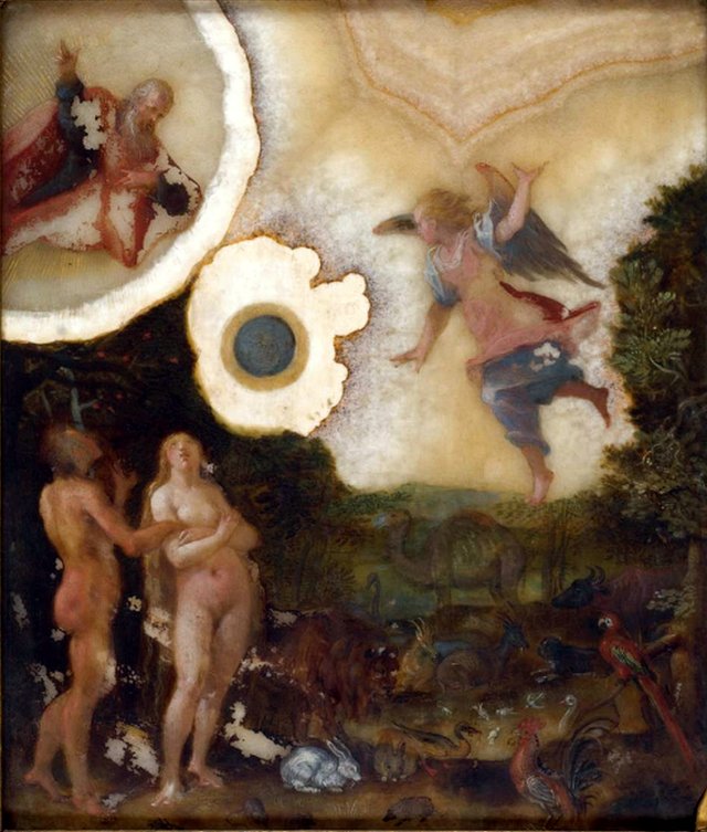 Expulsion from earthly Paradise. by Hans von Aachen