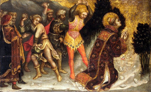 Stoning of St. Stephen by Gentile da Fabriano