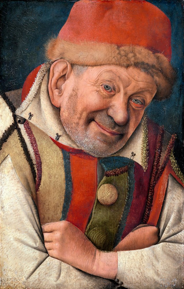 Portrait of the court jester Gonella by Jean Fouquet