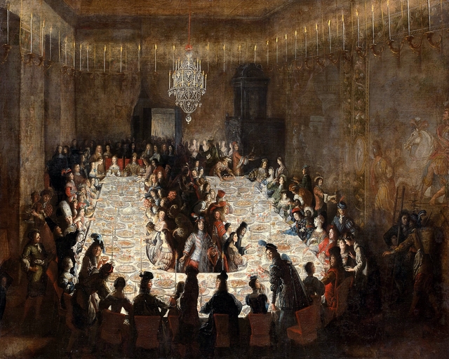 Court table at the time of Emperor Leopold I by Jan Thomas van Ieperen