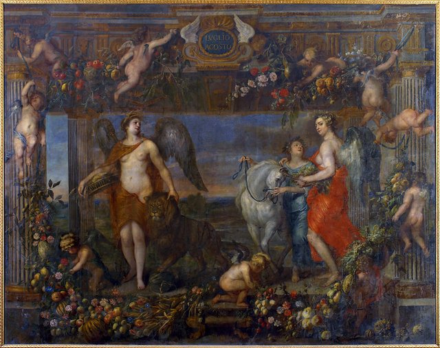 The months july and august by Jan van den Hoecke