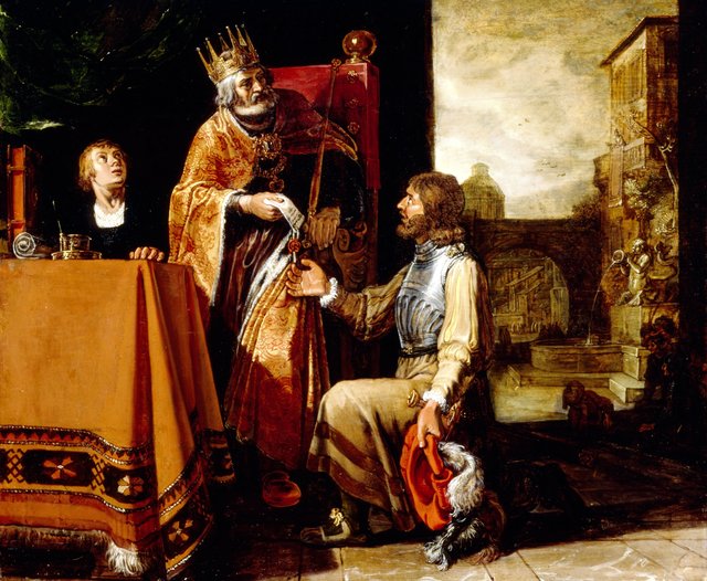 King David Handing the Letter to Uriah by Pieter Lastman