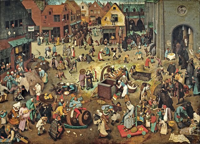 The Fight Between Carnival and Lent by Pieter Brueghel the Elder
