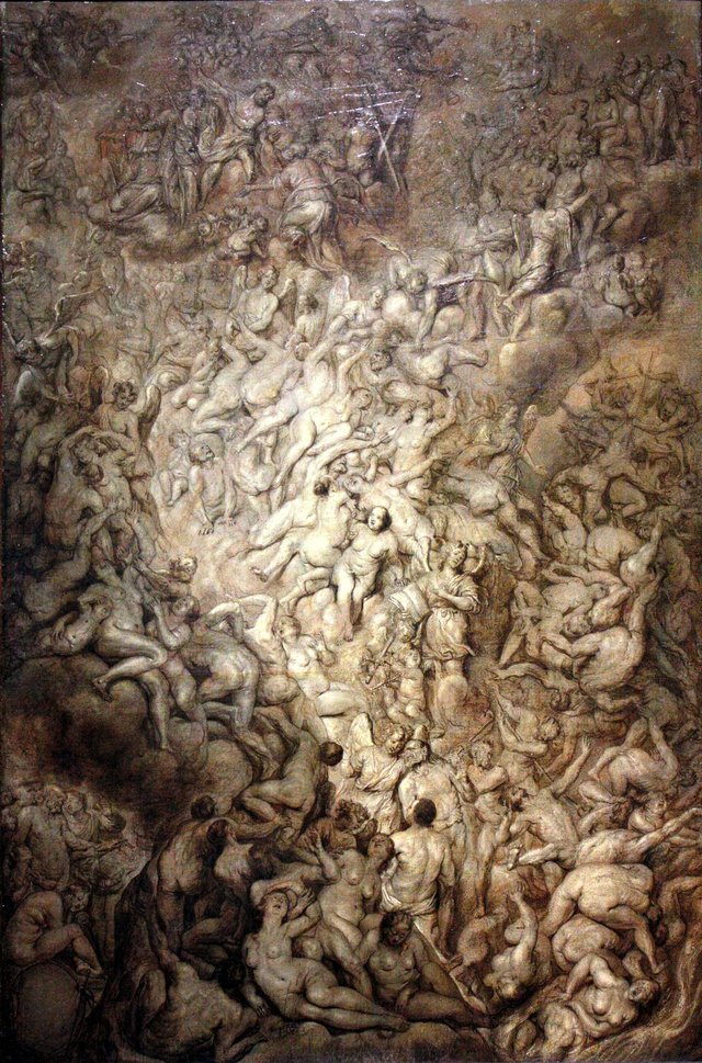 heaven and hell by Hendrick van Balen the Elder