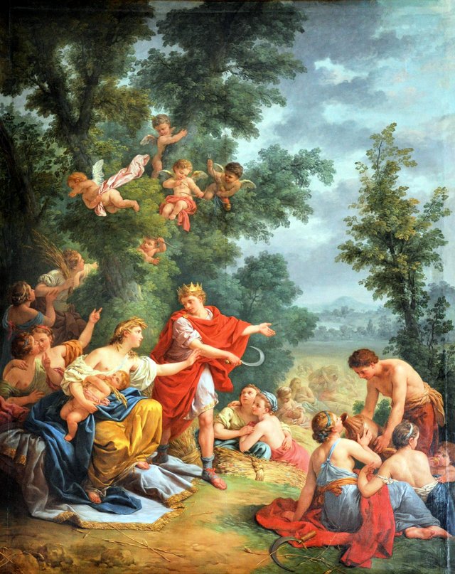 The Harvest or Ceres and Triptolemos by Louis-Jean-François Lagrenée