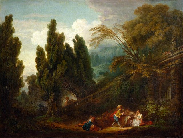 Le Jeu de la palette by Jean-Honoré Fragonard
