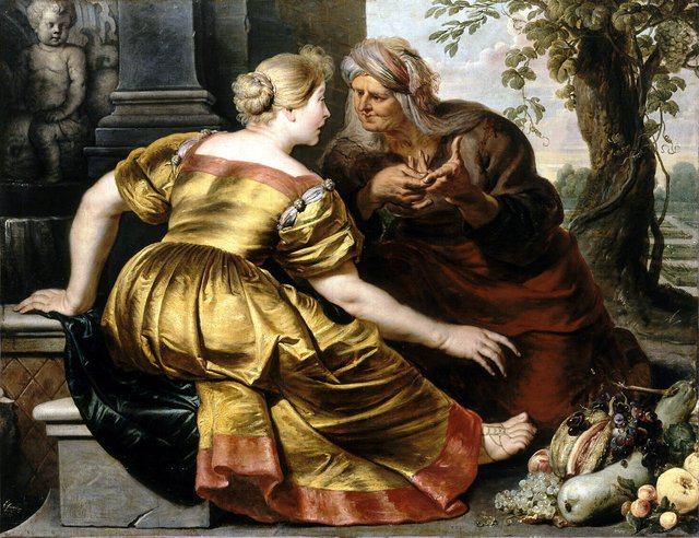 Vertumnus and Pomona by Jan Wildens