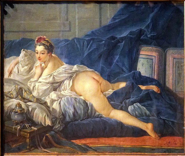Lying girl ( Miss O' Myrphy ) by François Boucher