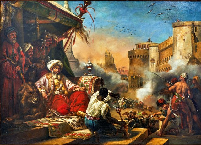 Le massacre des mamelouks ordonné par Méhémet Ali Pacha (1811) by Horace Vernet