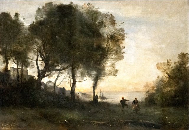 Memory of Italy: Dancer by Jean-Baptiste Camille Corot