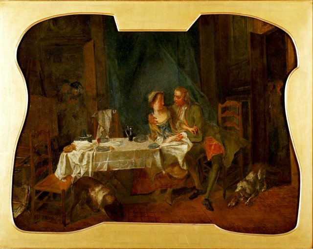 La Femme infidèle. Les Rémois. by Nicolas Lancret