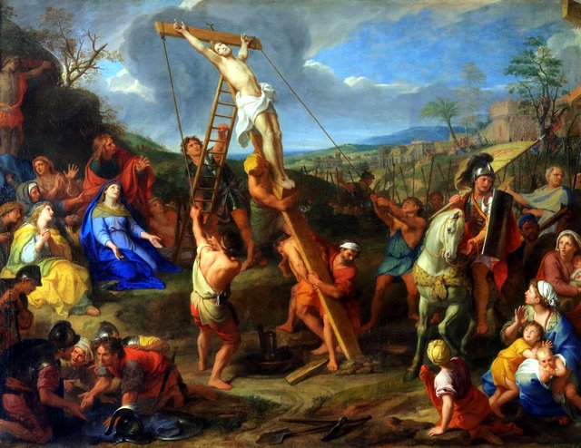 L'Élévation de la Croix by Charles Le Brun