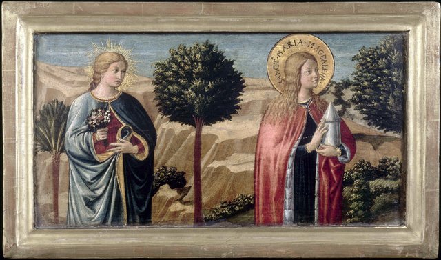 La Bienheureuse Fina de' Ciardi et sainte Madeleine by Benozzo Gozzoli