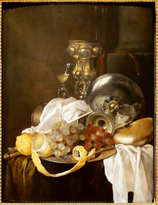 Fruits, vases etc. by Jan Davidsz. de Heem