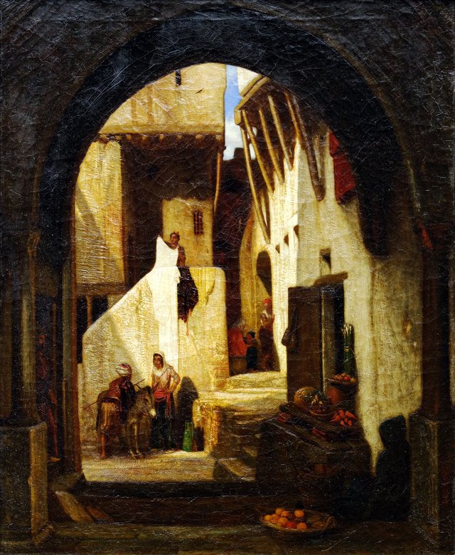 Une rue à Smyrne by Alexandre-Gabriel Decamps