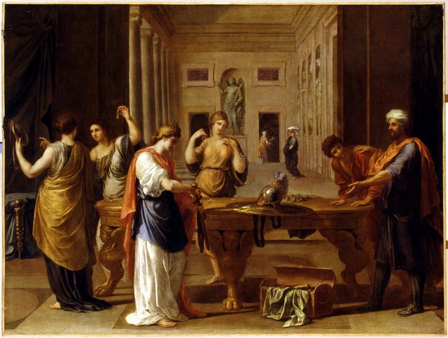 Achille à Skyros reconnu par Ulysse parmi les filles du roi Lycomède by Charles Alphonse du Fresnoy