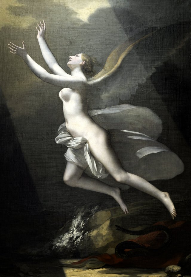 The Soul Breaking the Links Holding it to the Earth by Pierre-Paul Prud'hon