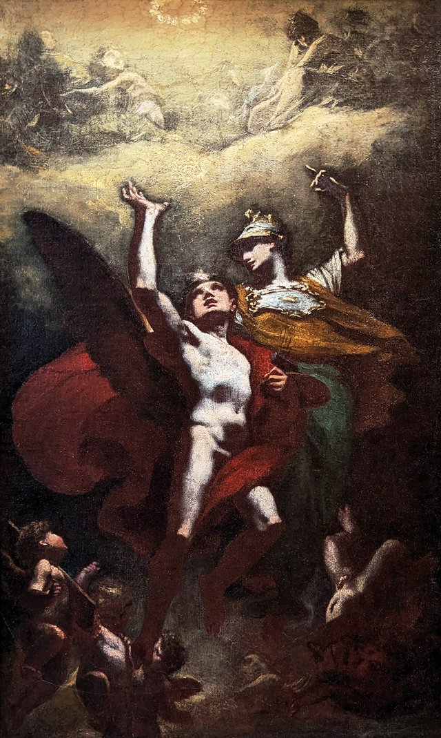 Minerve conduisant le génie des Arts à l'Immortalité by Pierre-Paul Prud'hon