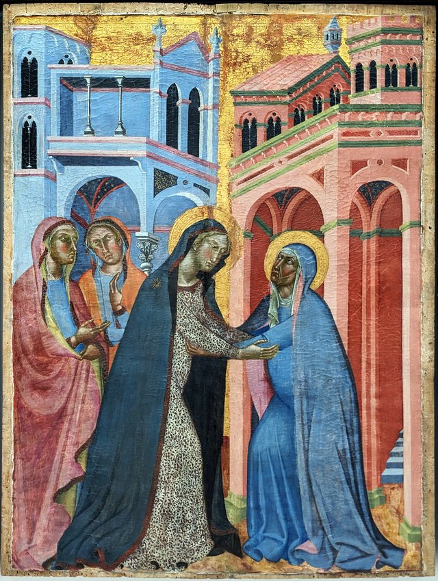 Heimsuchung, Dreifaltigkeitsaltar by Bartolo di Fredi