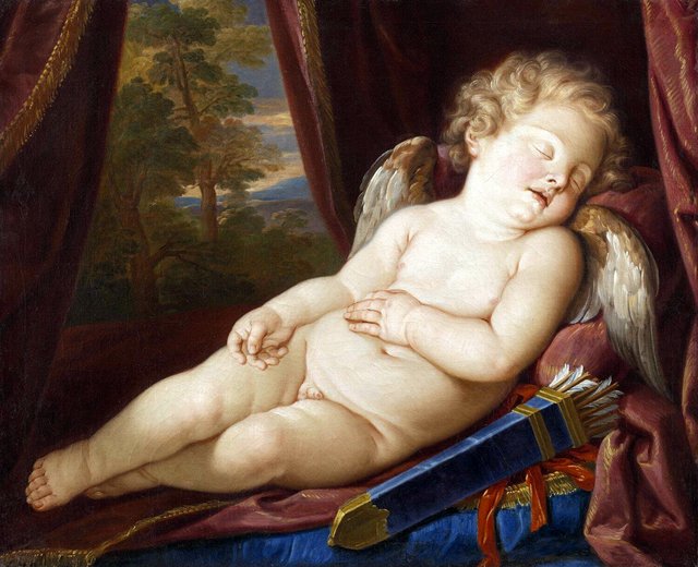 L'Amour endormi by Elisabetta Sirani