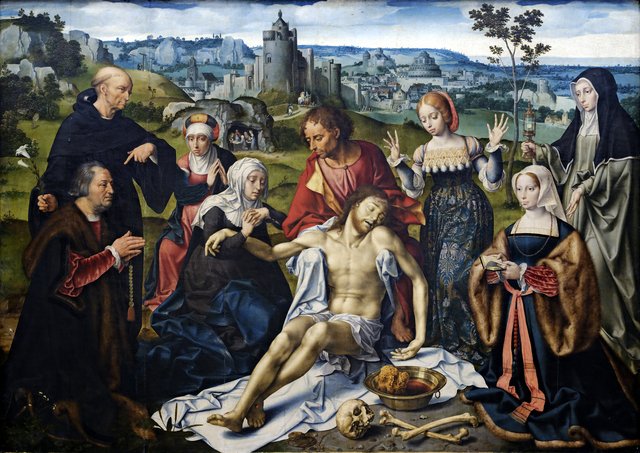 Retable de la Déploration du Christ : La Déploration by Joos van Cleve