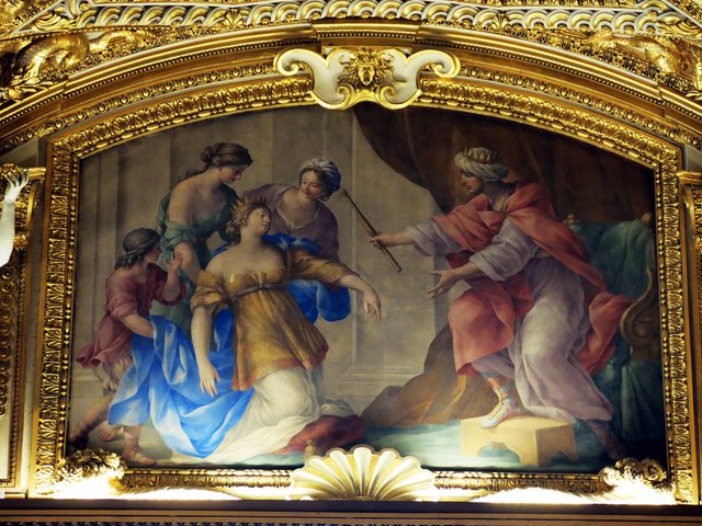 Esther and Assuerus by Giovanni Francesco Romanelli