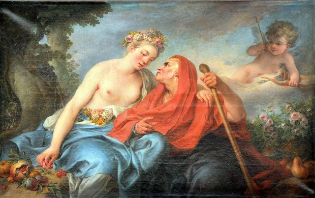 Vertumne et Pomone by Clément-Louis-Marie-Anne Belle