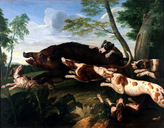 La Chasse au sanglier by Alexandre-François Desportes