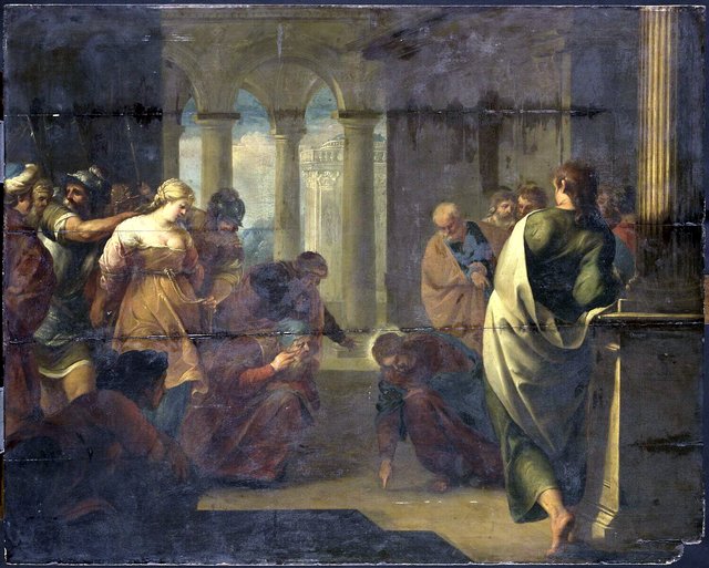 Le Christ et la femme adultère by Jacques Blanchard