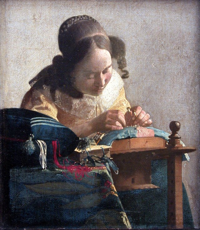 The Lacemaker by Johannes Vermeer