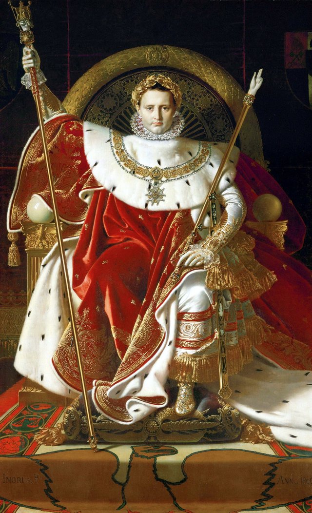 Napoleon I on his Imperial Throne by Jean-Auguste-Dominique Ingres