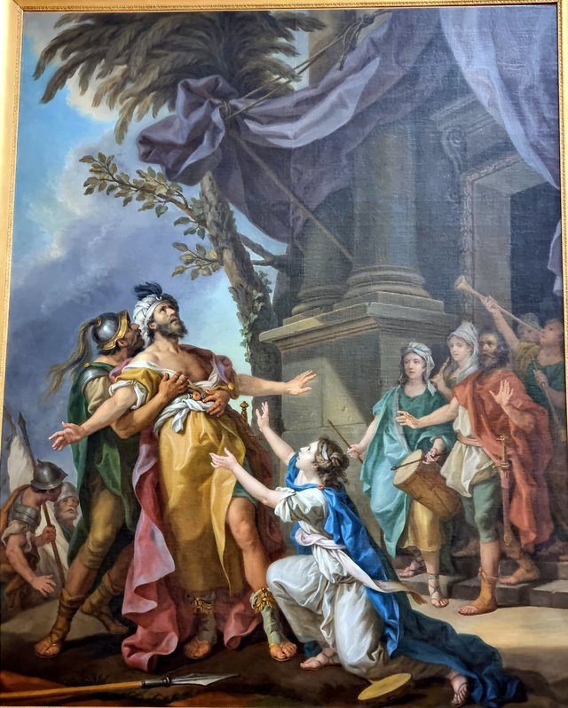 Le vœu de Jephté by Charles-Amédée-Philippe van Loo