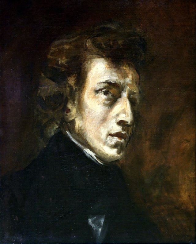 Frédéric Chopin by Eugène Delacroix